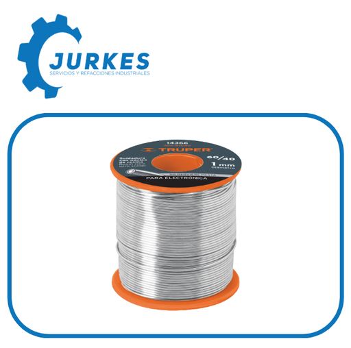 14366 - Soldadura 60/40 Para Electrónica, 450G  TRUPER