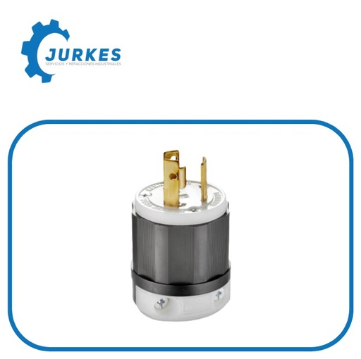 02621-000 - Clavija Media Vuelta Industrial 30A 250V 2P 3H NEMA L6-30P