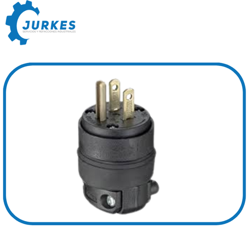 1220586 - Leviton 515Pr-000 Clavija De Eptr Grado Comercial 15A 125V 2P 3H Nema 5-15P