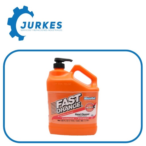 30057 - Limpiador De Manos En Crema Galón 3.78Lt FAST ORANGE