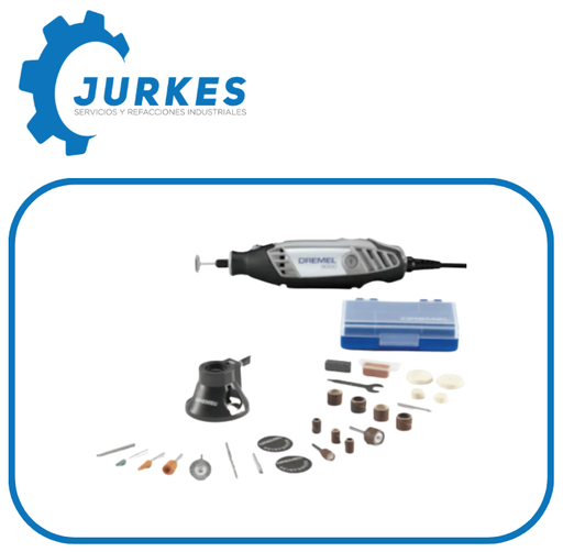 DRE-F0133000PP - Dremel 3000 Mototool Con 2 Aditamentos y 30 Accesorios + Maletín