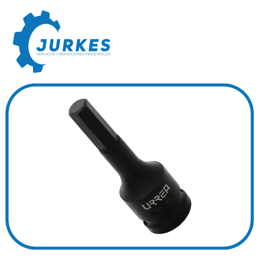 URR-7441-3/8 - Dado De Impacto 1/2 X 3/8 Corto Pta. Hex. URREA