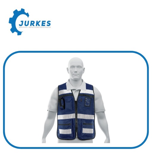 14667 - Chaleco Brigadista Con Cintas Reflejantes, Color Azul Marino TRUPER