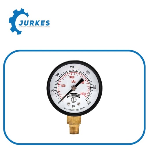 W25EECBI 76-0 - Vacuómetro 2 1/2X1/4 Inf 30 HG VAC