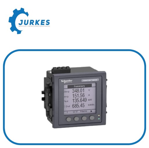 METSEPM5110 - Medidor De Energía Powerlogic Para Empotrar, Armónico 15 Y 33 Alarmas SCHNEIDER