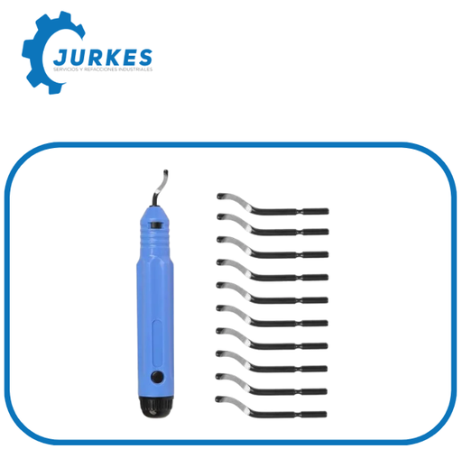 Rebabeador Desbarbador Quita Rebabas Manual Con Repuestos 