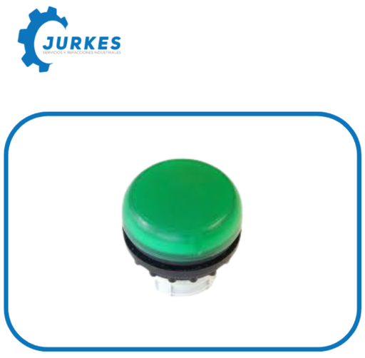  M22-L-G- Cabeza Lampara Verde Rasante