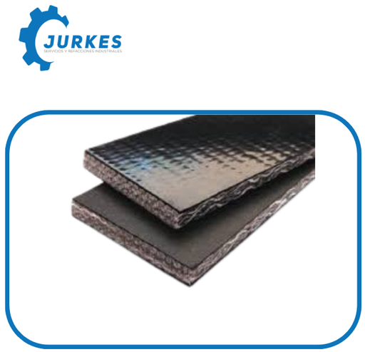 PVK-200-NEG-19cmX35mts - Banda Transportadora 19cm De Ancho X 35 mts  - Engrapada con RS187 306 Perforaciones Para Cangilon A Cada 9"