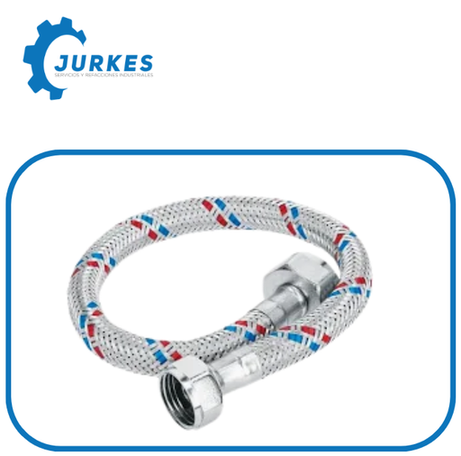 25B 3/4X1/2X60- Manguera Para Boiler Flexible De Aluminio 60Cm Salida 1/2"X3/4" (Maxiboiler) 