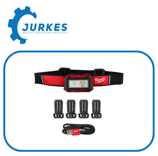 2163-21 - Lampara Para Casco Recargable USB  600Lm MILWAUKEE