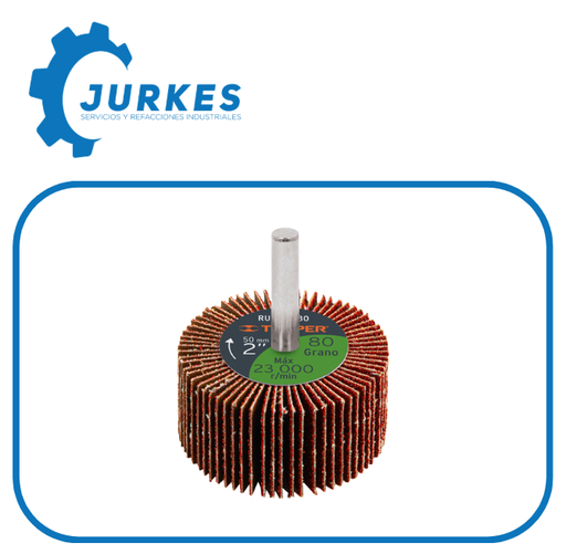 13038 - Rueda Flap De 2", Grano 80, TRUPER