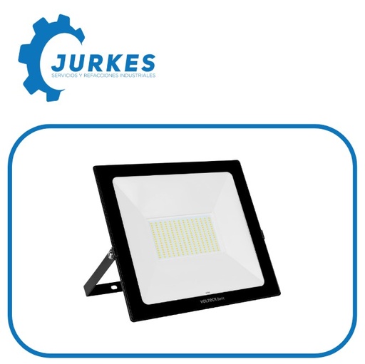 REF2100- Lampara Tipo Reflector De Led Luz Calida 100W 100/240V 3000K Marco Negro
