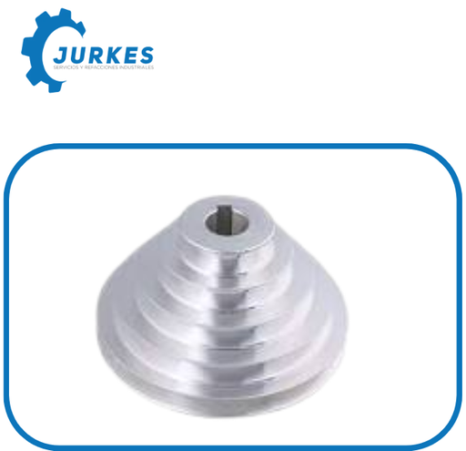 PE- Polea Escalonada De Aluminio De 3"1/2" 4"1/2 -6" 1/2  7" 1/2