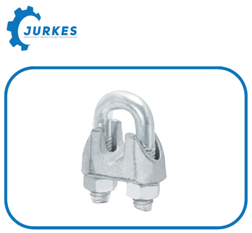 44087- Blíster c/1 nudo (perro) de hierro p/cable de 1/2", FIERO