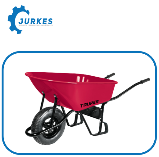 11776 - Carretilla 6 Ft3 Neumática, Bastidor Tubular TRUPER