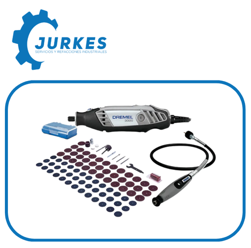A0022B - Dremel 3000 Mototool Con 1 Aditamento Y 82 Accesorios