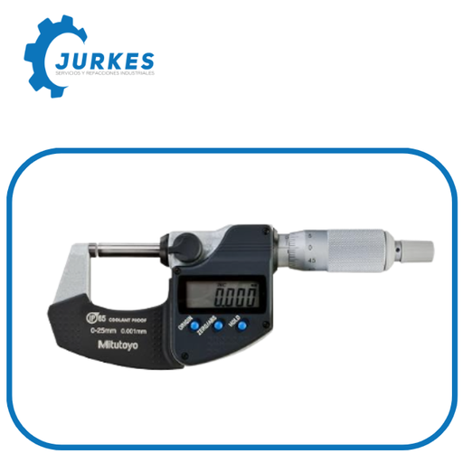 293-240-30CAL -icrómetro Digimático con Calibración, 0-25 mm, sin salida, batería SR44, caja de plástico MITUTOYO 