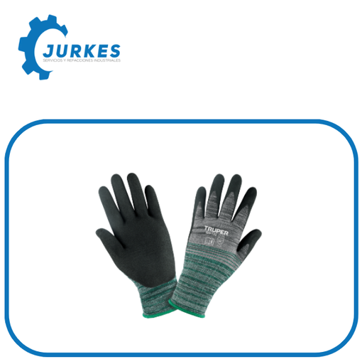 17065-GU-133- Guantes de nylon recubiertos de nitrilo arenoso, G, TRUPER 