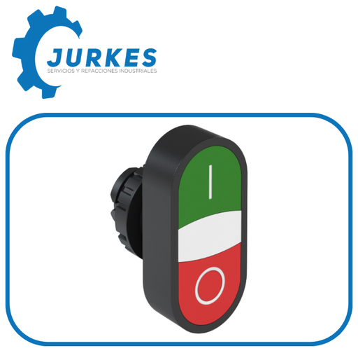 0041115 - 12923175 CSW-BD-11000000-3VF Botón Pulsador Doble IP40 Verde-Rojo 1NA+1NC