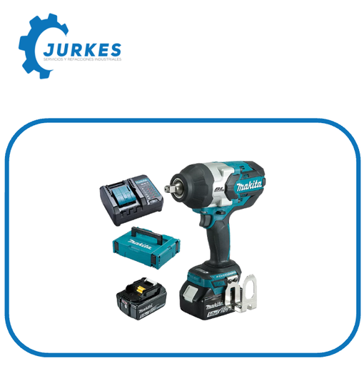 MAK-DTW1002RTJ  Llave Impacto
 1/2" vel. 0 a 1800 - 2000 imp m/bl torque li-ion 2 bat
 c/ind 5.0 a.h. y carg c/luz,estuche mont. 18v